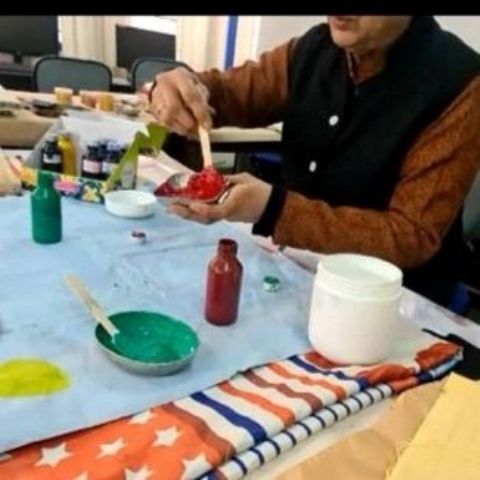 Screen Printing Workshop by Textile Designing Dept.
